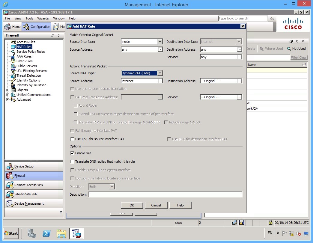 Figure 2.5 Cisco ASDM